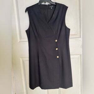 The Limited Black Dress with Gold Buttons